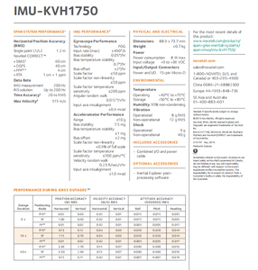 Kvh1750 IMU kvh sợi quang con quay hồi chuyển IMU thái độ cảm biến IMU-KVH1750 - Product Image 6