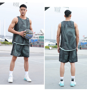 Double-sided basketball jersey printing, basketball game, campus training, quick-drying, breathable vest. - Product Image 6