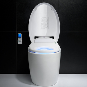 P-trampa de <span class=keywords><strong>una</strong></span> pieza de Closestool de agua inteligente armario inteligente bidé inodoro montados en el piso - Product Image 3