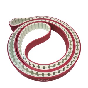 สายพานไทม์มิ่งยี่ห้อ Yonghang รุ่น AT10-6850-506apl สำหรับเครื่องเจียรขอบกระจก ทนทานต่อการสึกหรอ สีแดง ไร้รอยต่อ - Product Image 5