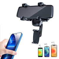 Car Rearview Mirror Phone Holder, Lightweight, Durable