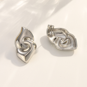 COOL vente en gros personnalisé Vintage plaqué or Designer bijoux de mode boucles d'oreilles en acier inoxydable - Product Image 5