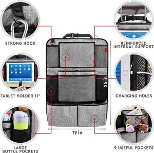Car <b>Seat</b> Back <b>Storage</b> Carrier Bag Hanging Interior Accessories Bag - Product Image 2