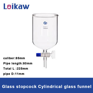 Loikaw实验室玻璃器皿圆筒漏斗带玻璃活塞短杆硼硅酸盐<span class=keywords><strong>3.3</strong></span>玻璃圆筒漏斗 - Product Image 5