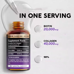 Gouttes Liquides OEM de Biotine et Collagène d'Extraction Végétale - Product Image 2