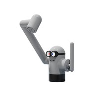 Robinet de lavabo en laiton gris au design créatif pour enfants, anti-éclaboussures, avec aérateur commutable et économiseur d'eau