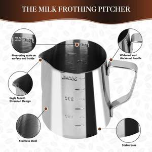 <span class=keywords><strong>Kit</strong></span> de <span class=keywords><strong>Barista</strong></span> <span class=keywords><strong>profesional</strong></span>, juego de herramientas de café de 23 piezas con tamper, jarra para espumar leche, bolígrafo de arte Latte y accesorios - Product Image 4