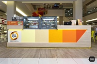 Station de boisson, kiosque électrique, Dessert, donuts, service de boulangerie, avec jeux de Table, meubles commerciaux dans le centre Commercial