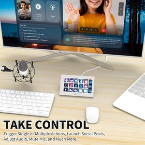 Alibaba Compras en línea Sitio web AJAZZ AKP153 Controlador de escritorio Controlador de estudio Streamer de escritorio Proveedor de cubierta Mayorista - Product Image 2