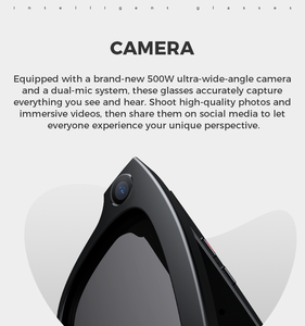 Nuevas Gafas Inteligentes Multifunción M01 con Cámara, Asistente de IA, Grabación de Video Automática y Reconocimiento de Más de <span class=keywords><strong>100</strong></span> Idiomas - Product Image 3