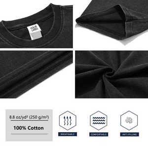 AI-MICH Tùy Chỉnh Đồ Họa T Áo Sơ Mi Nam Cổ Điển Hiphop Cotton Thời Trang dạo phố Quá Khổ Tee Tops Cactus Jack Sét Nâu - Product Image 2