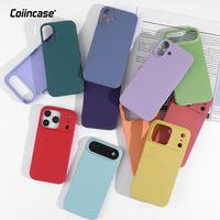 Funda de teléfono de silicona líquida anticaída personalizable para iPhone 17 Pro Max funda de color con embalaje