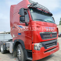 Howo 6x4 Tracteur Cheval Camions 2016 Année Utilisé Sinotruk LHD RHD 371 380 400 HP Remorque de remorquage Tête de camion