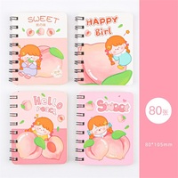 Material Escolar Personalizado, Cuaderno de Espiral con Hojas Sueltas, Tapa Dura, Mini Diario, Bloc de Notas, Venta Caliente, 80 Hojas, 80x105mm