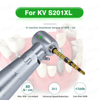Pièce à main dentaire contre-angle 80 N.cm 20:1 pour implant dentaire à fibre optique