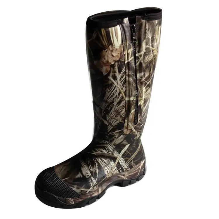 2022 Wholesale Waterproof Camo Rubber Boots Hunting Boots For Men