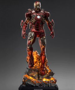 Statua in Resina Artistica Dipinta a Mano Personalizzata di <span class=keywords><strong>Iron</strong></span> <span class=keywords><strong>Man</strong></span> Mark 7 Versione Danneggiata in Battaglia, Scala 1/<span class=keywords><strong>3</strong></span>, Modello GK - Product Image 1