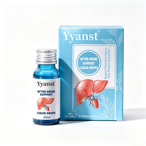 ขายส่ง OEM ผลิตภัณฑ์เสริมอาหารสมุนไพรชนิดน้ำสำหรับดื่ม ปริมาณ 60 มล. บรรจุ 30 ขวด สำหรับดูแลหลังดื่ม ช่วยลดอาการไม่สบายสำหรับผู้ใหญ่ - Product Image 1
