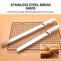 Couteau à pain ergonomique en acier inoxydable, design extra long, pratique et personnalisé