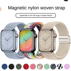 <span class=keywords><strong>Bracelet</strong></span> Solo Tressé en Nylon de Sport à Boucle Magnétique pour Bracelets de Smart <span class=keywords><strong>Watch</strong></span> <span class=keywords><strong>Apple</strong></span> <span class=keywords><strong>Watch</strong></span> - Product Image 4