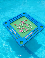 Table de Mahjong flottante pour piscine, personnalisation du logo, couleur et taille, pour divertissement aquatique, jeu de Mahjong américain, tapis imperméable pour piscine