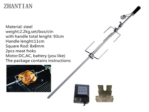 <span class=keywords><strong>Moteur</strong></span> <span class=keywords><strong>de</strong></span> rôtissoire et fourchette <span class=keywords><strong>de</strong></span> <span class=keywords><strong>barbecue</strong></span> durables en acier inoxydable Accessoires <span class=keywords><strong>de</strong></span> rôtissoire <span class=keywords><strong>de</strong></span> poulet en métal - Product Image 5