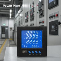 Medidor de Energía Multifunción Trifásico LCD Ydkz TG900 HGT900 96x96mm Clase 0.5 RS485 Modbus-RTU