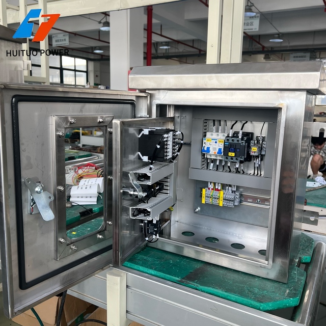 Industrial Temperature Control Cabinet IP55 Weatherproof Stainless Steel Enclosure With Digital Display for Heating Equipment