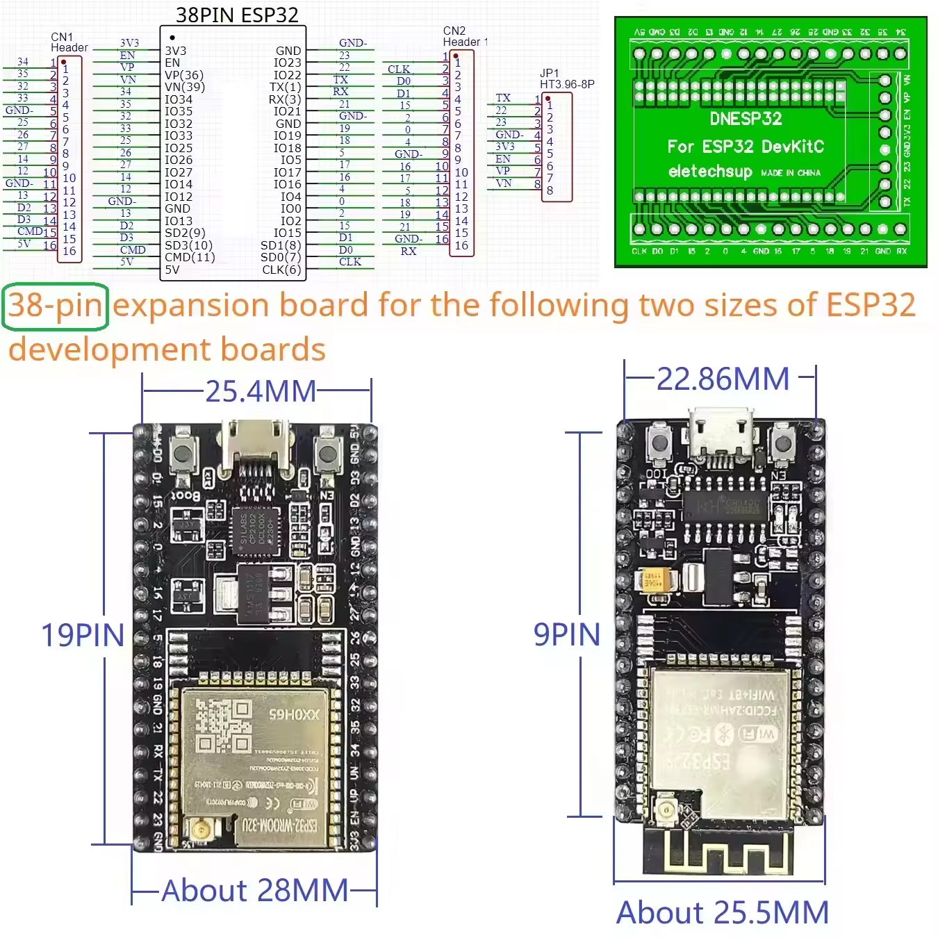 terminal block shield expansion gpio for esp32