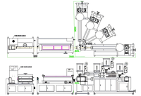 Fabricant chinois de tubes cosmétiques, ligne de production de tubes en plastique souple PE, extrudeuse