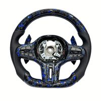 Volant chauffant à fond plat en fibre de carbone pour BMW Volante M40i X3 G01 M40i X4 M40i G02 M5 F10 F90 E60 E39 F91m8 F30 2020