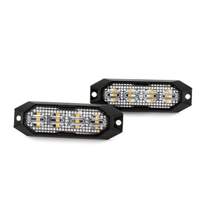 12V hổ phách LED cảnh báo nhấp nháy đèn ECE R65 estroboscopica con flash 4 Led nhấp nháy đèn flash cảnh báo đèn - Product Image 1