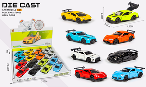 Modellini <span class=keywords><strong>di</strong></span> Auto in Scala 1:64, <span class=keywords><strong>3</strong></span> Porte, Funzione Pullback, Decorazione Classica, Auto da Corsa in Lega, Regalo per Bambini - Product Image 6