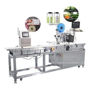 High speed and high precision label maker machine label printing machine checkweigher with labeling