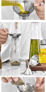 ที่กรองอาหาร3แพ็ก3ชิ้นทำจากสเตนเลสสตีลขนาดใหญ่สำหรับห้องครัว - Product Image 4