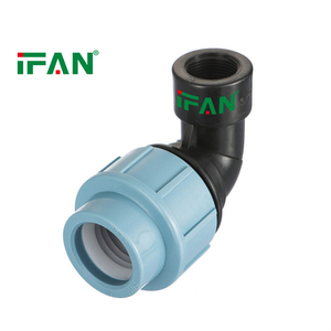 Raccord de compression en PP IFAN, vente en gros d'usine, raccord de tuyau, <span class=keywords><strong>coude</strong></span> mâle, 16-32 mm, raccord de tuyau d'irrigation en PEHD - Product Image 6