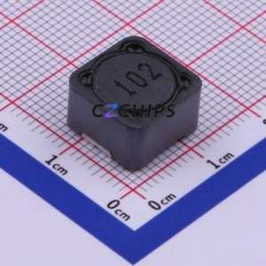 YPRH1207-102M ตัวเหนี่ยวนำไฟฟ้าแบบ SMD, ขนาด 12x12 มม. ( ค่าความเหนี่ยวนำ: 1mH ) ( ความแม่นยำ: 20% กระแสไฟฟ้าที่กำหนด: 550mA ) - Product Image 1