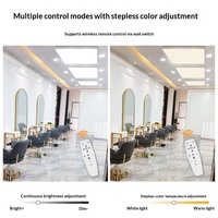 Plafonnier suspendu LED dimmable sans ombre CE, lampe suspendue moderne pour salon de coiffure, salon de beauté, studio de danse, 6000K