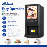 Aidewo 78TK Distributeur automatique instantané commercial de chocolat chaud, de café arabe, de dattes et de thé Karak 6 options de saveurs