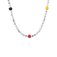 Bracelet de perles Bowei en argent sterling S925, forme ronde, minimaliste, délicat, compact, style Instagram, bijoux