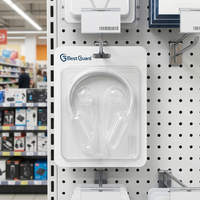 Emballage sous blister personnalisé pour casque Bluetooth à tour de cou, emballage sous blister transparent en PET pour pièces d'écouteurs sans fil portables