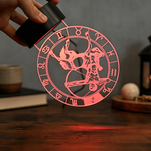 Luz Nocturna Acrílica Decorativa, Luz Nocturna LED Personalizada, Estilo Constelación, <span class=keywords><strong>Sagitario</strong></span>, <span class=keywords><strong>Aries</strong></span> - Product Image 3