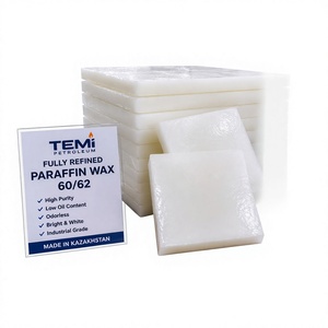 Cire de paraffine entièrement raffinée 60/62, qualité industrielle, blanc brillant, inodore, faible teneur en huile, pour la fabrication de bougies - Product Image 1