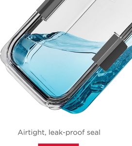 Rubbermaid Brilliance BPA-free 14-Piece nhựa thực phẩm lưu trữ <span class=keywords><strong>container</strong></span> với Leak-proof rõ ràng có nắp đậy - Product Image 4