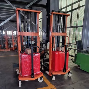Small <strong>Semi</strong> <strong>Electric</strong> <strong>Pallet</strong> <strong>Stacker</strong> <strong>Forklift</strong> 1500kg <strong>Semi</strong>-<strong>electric</strong> <strong>Stacker</strong> with Powered Lift - Product Image 5