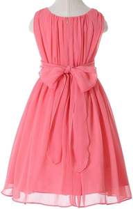 Robes de demoiselles <span class=keywords><strong>d</strong></span>'<span class=keywords><strong>honneur</strong></span> pour filles, robes de demoiselles <span class=keywords><strong>d</strong></span>'<span class=keywords><strong>honneur</strong></span> juniors, élégantes, à volants, en mousseline de soie, longueur thé, imprimées, importées - Product Image 2