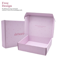 Boîte en carton ondulé kraft pliable recyclée avec impression personnalisée, emballage pour flacon de cosmétiques, boîte en papier pour envoi postal, boîtes pour emballage