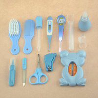 WELLFLYER - Prix d'usine - Trousse de soins et de toilette pour bébé 13 pièces - Ensemble de manucure et pédicure pour le soin des bébés