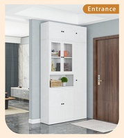 Armoire murale pour buanderie, armoire à pharmacie pour salle de bain, cuisine, garage, armoire de rangement à 2 portes pour économiser de l'espace dans la buanderie, la cuisine
