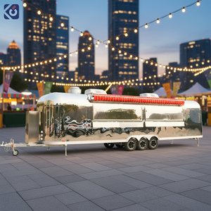 Camión de Comida Móvil de Moda CAMPTRL, Remolque de Comida al Aire Libre, Cocina Móvil para Barbacoa, Carro de Comida Rápida, Carro de Parrilla Móvil para Hamburguesas - Product Image 1